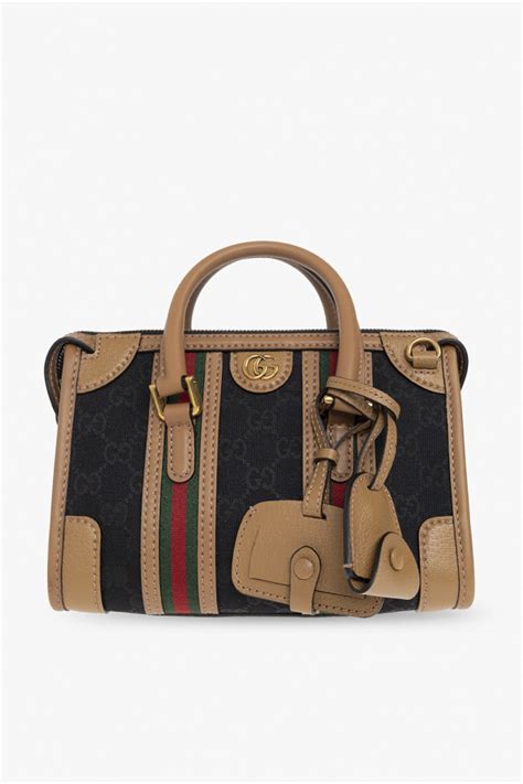 gucci bauletto mini|Gucci leather shoulder bag.